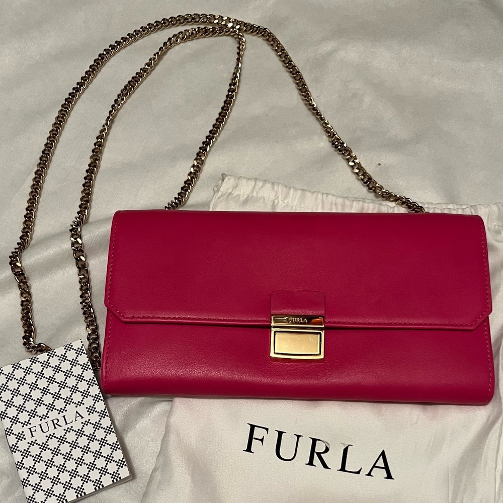 Furla - purse - pink- wallet on chain